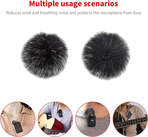 6 قطع من واقي الرياح للميكروفون DJI MIC اللاسلكي، غطاء ميكروفون لاسلكي، فلتر بوب فروي in Kuwait