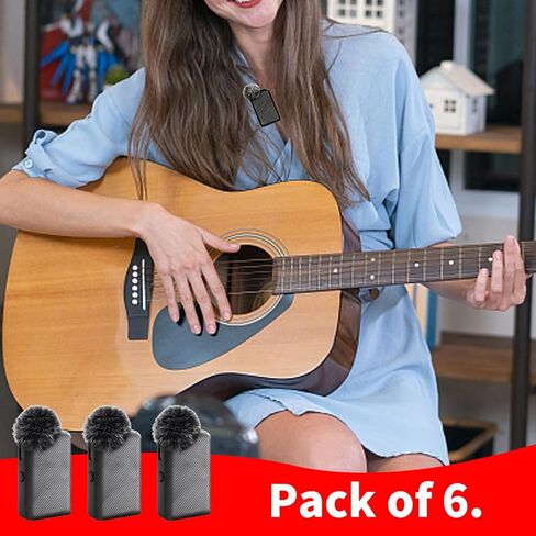 6 قطع من واقي الرياح للميكروفون DJI MIC اللاسلكي، غطاء ميكروفون لاسلكي، فلتر بوب فروي in Kuwait