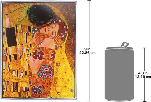 Stained Glass Panel - Klimt The Kiss Stained Glass Window Hangings - Art Glass Window Treatments in Saudi Arabia