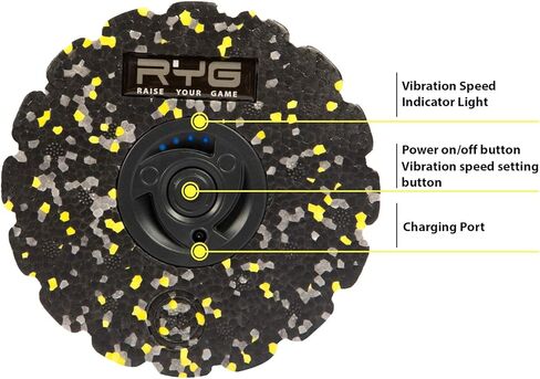 أسطوانة إسفنجية كهربائية، تدليك عضلات اليوجا والاهتزاز ونقطة التمدد واللياقة البدنية والتعافي بعد التمرين in Kuwait