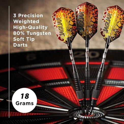 Viper Jaguar 80% Tungsten Soft Tip Darts with Storage/Travel Case, 18 Grams in Saudi Arabia