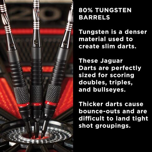 Viper Jaguar 80% Tungsten Soft Tip Darts with Storage/Travel Case, 18 Grams in Saudi Arabia