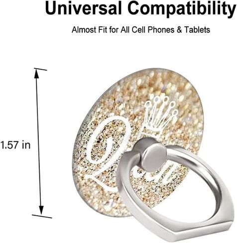 حامل حلقي للهاتف الخلوي مكون من ثلاث قطع، مقبض بحلقة إصبع يدور 360 درجة للهواتف الذكية والأجهزة اللوحية والوسادات (زهرة ماندالا) in Kuwait