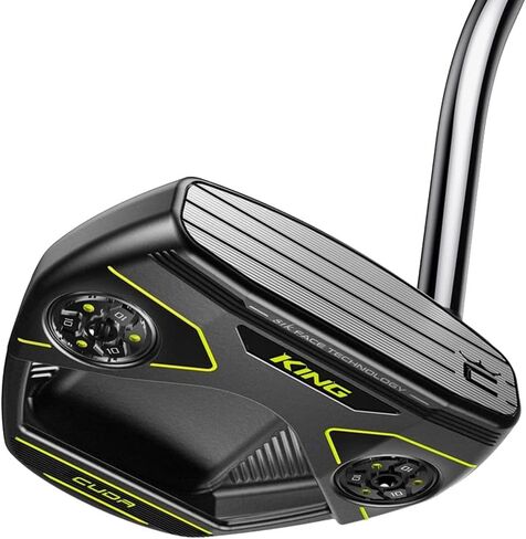Cobra Golf King Vintage Putter CUDA Single Bend Right Hand 35 INCH, Silver/Black in Saudi Arabia