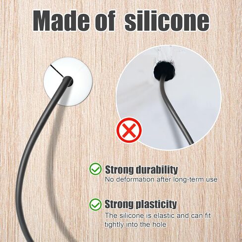 4 قطع طقم توجيه كابل فتحة الحائط لـ Starlink، تغذية كابل السيليكون من خلال البطانات حلقات الحائط لكابل 1 بوصة كم واقي لأجهزة توجيه كابل Starlink ومحول كابل إيثرنت (أبيض) in Kuwait