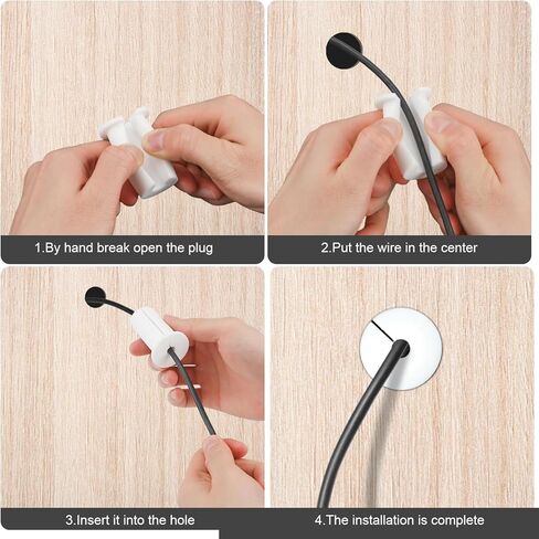 4 قطع طقم توجيه كابل فتحة الحائط لـ Starlink، تغذية كابل السيليكون من خلال البطانات حلقات الحائط لكابل 1 بوصة كم واقي لأجهزة توجيه كابل Starlink ومحول كابل إيثرنت (أبيض) in Kuwait