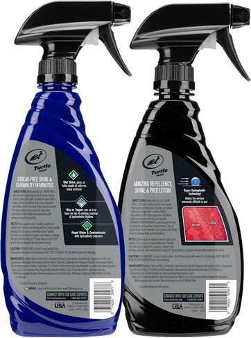 Turtle Wax 53877 ICE Seal N' Shine Hybrid Sealant Spray Wax coating & ICE Spray Wax Bundle Kit, Insane Water Beading with Paint Protection, Carnauba Infused for Ultimate High Gloss Finish (Combo Pack) in Saudi Arabia