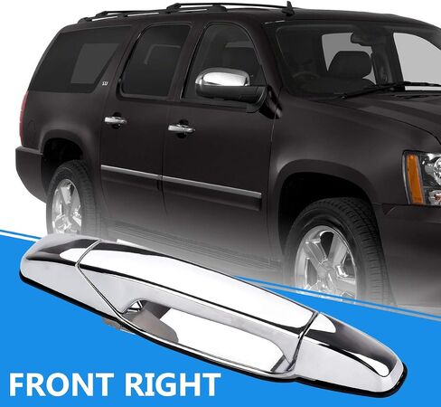FAERSI Exterior Door Handle Chrome Front Right Passenger Side Door Handle Replacements for 2007 2008 2009 2010 2011 2012 2013 Silverado Tahoe Avalanche Suburban GMC Sierra Yukon XL Cadillac Escalade in Saudi Arabia