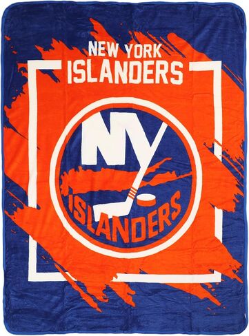Northwest NHL New York Islanders Micro Raschel Throw Blanket, 46" x 60", Dimensional in Saudi Arabia