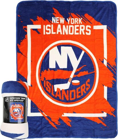 Northwest NHL New York Islanders Micro Raschel Throw Blanket, 46" x 60", Dimensional in Saudi Arabia