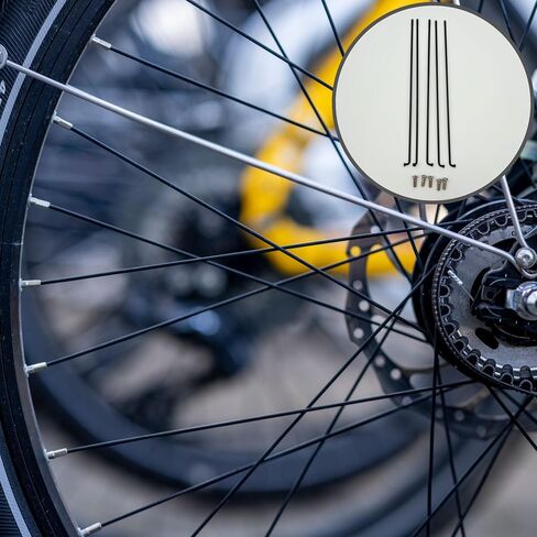 (5PCS, Size: 190mm) Bicycle & E-Bike 13G Spokes with Nipples in High-Carbon Stainless Steel Material: Cycling Knitting Needles for Mountain Bikes in Saudi Arabia