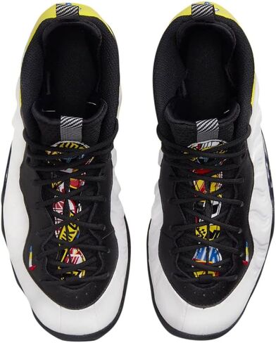 حذاء Nike Boy's Little Posite One (الطفل الكبير) أبيض/متعدد الألوان/أسود/Game Royal 6.5 Big Kid M in Saudi Arabia