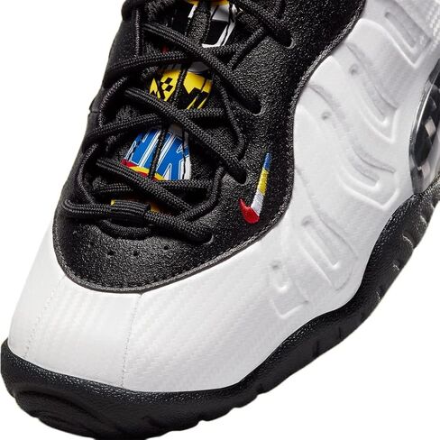 حذاء Nike Boy's Little Posite One (الطفل الكبير) أبيض/متعدد الألوان/أسود/Game Royal 6.5 Big Kid M in Saudi Arabia