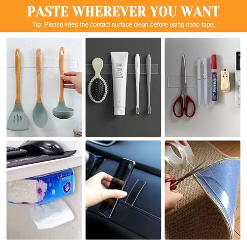 Double Sided Tape for Walls Removable Poster Tape Mount Tape Heavy Duty Sticky Tape for Wall Hanging Adhesive Tape in Saudi Arabia