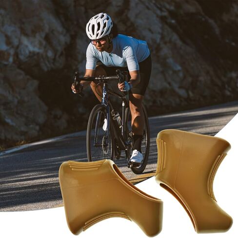 Brake Lever Hoods Compatible with Campagnolo Nuovo/Super Record Set of 1,1 Pair,Road Bike,Bike Shifter Lever Cover Rubber Bike Accessory,Brown in Kuwait