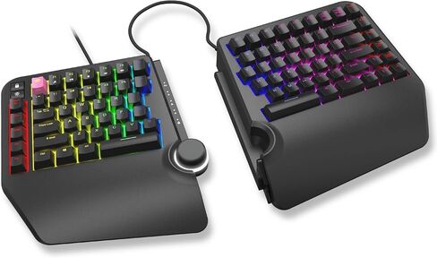 Cloud Nine ErgoTKL Ergonomic Tenkeyless Mechanical Keyboard for PC – Kailh Brown – TKL RGB Backlit Ergo Split Key Board in Kuwait