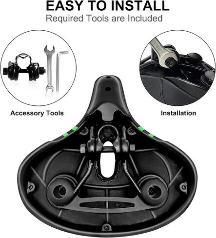 Comfortable Replacement Bicycle Saddle with Soft Memory Foam,Oversized Bike Seat for Women Men… in Saudi Arabia
