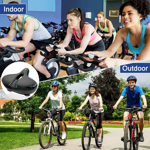 Comfortable Replacement Bicycle Saddle with Soft Memory Foam,Oversized Bike Seat for Women Men… in Saudi Arabia