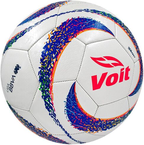 كرة القدم طبق الأصل من Voit - مقاس 5، ألوان متعددة، كرة متينة مخيطة آليًا مع محور معزز للاحتفاظ بالهواء بشكل أكبر in Kuwait