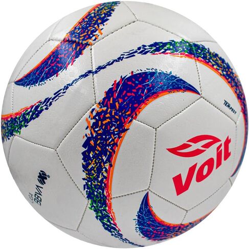 كرة القدم طبق الأصل من Voit - مقاس 5، ألوان متعددة، كرة متينة مخيطة آليًا مع محور معزز للاحتفاظ بالهواء بشكل أكبر in Kuwait