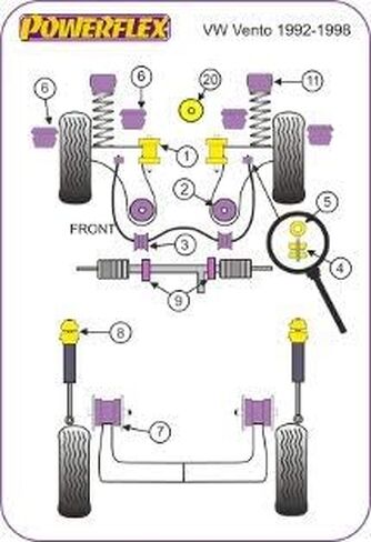 PowerFlex PFF85-239 البطانات الأمامية من مادة البولي يوريثين المثبتة على الجزء العلوي in Kuwait