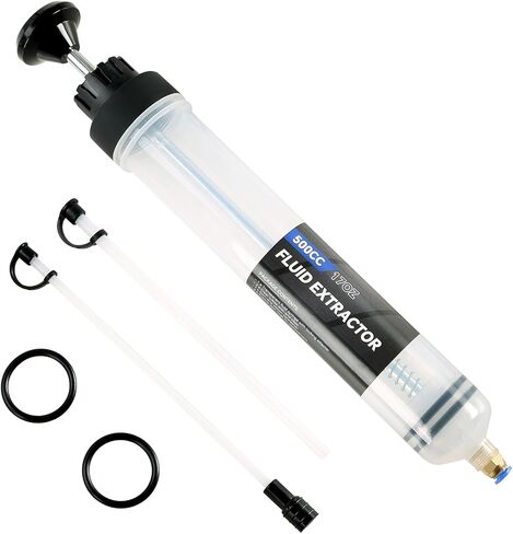 Fluid Extractor Pump | Efficient Manual Oil Extraction Pump, Power Steering Radiator and Brake Fluid Extractor, Fluid Extractor Pump for Automotive Maintenance (500CC) in Saudi Arabia