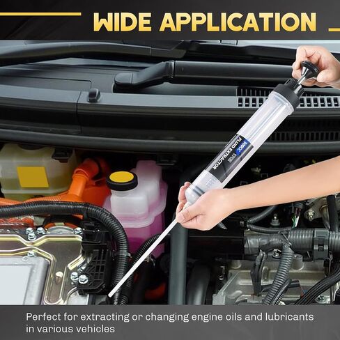 Fluid Extractor Pump | Efficient Manual Oil Extraction Pump, Power Steering Radiator and Brake Fluid Extractor, Fluid Extractor Pump for Automotive Maintenance (500CC) in Saudi Arabia