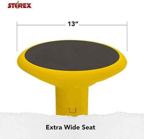 مقعد Storex Active Tilt - مقعد مريح للمساحة المكتبية المرنة والمكاتب الدائمة، ارتفاع قابل للتعديل 12-24 بوصة، أزرق (00321A01C) in Saudi Arabia