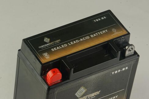 Chrome Battery YB9-BS Maintenance Free Replacement Battery: 12 Volts, 9Ah, Nut and Bolt (T3) Terminal in Saudi Arabia