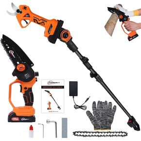 Electric Pruning Shear,Battery Powered Pruning Shear 1.18" (30mm) Cutting Cordless Pruning Shears Brushless Moter Electric Pruner with LCD Display Battery and Charger Included for Gardens Parks Farms