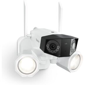 Reolink 4K Clame Security Camera Outdoor ، 5G/ 2.4GHz Wi-Fi 6 ، الكاميرا المزدوجة العدسة ث/ 180 درجة ، الرؤية الليلية الملونة ، اكتشاف الذكاء الذكي ، IP67 مقاوم للماء ، مزود طاقة AC ، WiFi WiFi Duo WiFi
