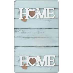 Teal Blue Wood Home Letters Scip 3 Gang Triple Toggle Light Switch Plate Cover Cover Farmhouse Decor