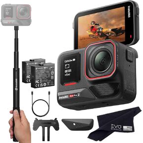 Insta360 Ace Pro 2 Basic Bundle- 8K Action Action Camera-edgineered مع Leica ، Sensor 1/1.3 "Sensor ، 8K30 ، 4K60FPS ، HDR النشط ، شاشة 2.5"