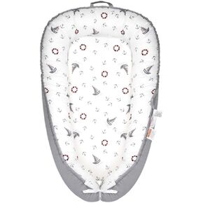 Baby Lounger - صيد الطفل للأطفال حديثي الولادة من 0 إلى 24 شهرًا ، و Baby Nest Treasable و 100 ٪ من القطن والغطاء المخملي قابلة للتعديل ، و CO Sleeper for Baby in Bed ، و Baby Essentials and Gifts
