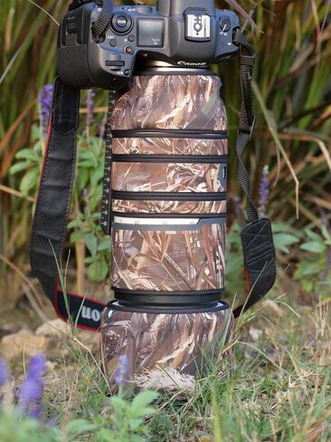 تغطي العدسة المقاومة للماء أغطية أمطار الكاميرا لـ Canon RF 100-500 F/4.5-7.1 L هي USM ، حالة وقائية مضادة للتأثير (تمويه الغابة) in Kuwait