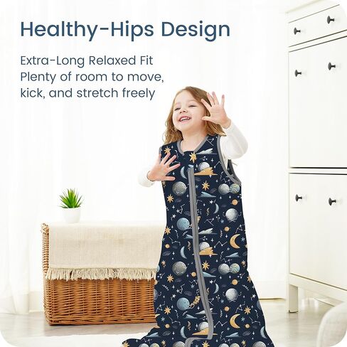 Toddler 1.0 TOG Sleep Sack for 2T-4T, Super Soft 3T Toddler Wearable Blanket with 2-way Safe Zippers, Premium All Seasons Baby Sleeping Bag for 24-36-48 Months Baby Girls Boys, 1-pack in Kuwait