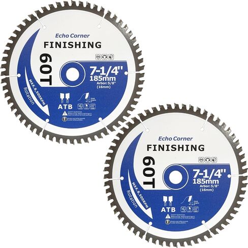 7-1/4" Wood Cutting Ciruclar Saw Blade 60T General Purpose Fine-Finish Woodworking in Kuwait