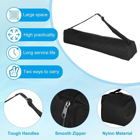 PATIKIL 23.62"x3.54"x3.54" Tripod Carrying Case, 1Pcs Nylon Padded Tripod Bag with Handles for Light Stands Tripod Photography Accessories, Black in Kuwait