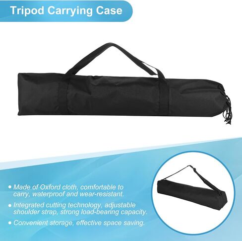PATIKIL 23.62"x3.54"x3.54" Tripod Carrying Case, 1Pcs Nylon Padded Tripod Bag with Handles for Light Stands Tripod Photography Accessories, Black in Kuwait