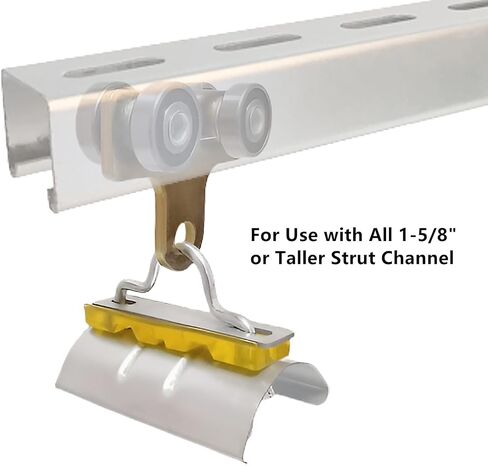2 Wheel Trolley Assembly Roller Cable Trolley System, Silent Unistrut Trolley Roller Two Bearing Trolley Assembly for Use with 1-5/8" Wide and All1-5/8 Ortaller Strut Channel 2pc in Saudi Arabia