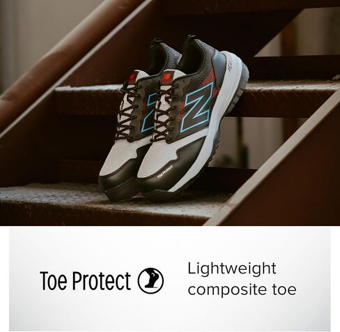 حذاء رجالي من New Balance مركب عند الأصابع Quikshift Industrial، أسود/أسود/أسود، 9 X-Wide in Saudi Arabia