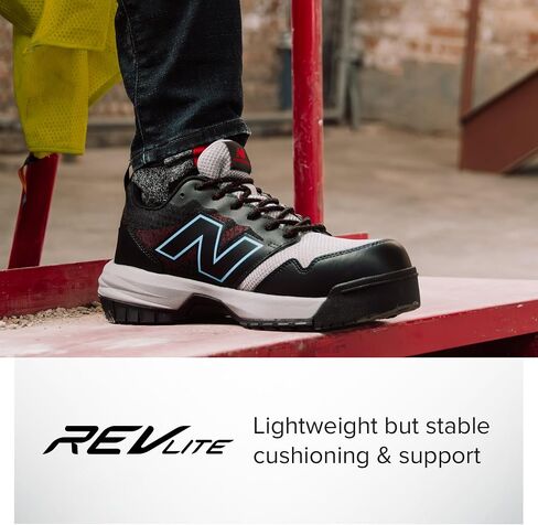 حذاء رجالي من New Balance مركب عند الأصابع Quikshift Industrial، أسود/أسود/أسود، 9 X-Wide in Saudi Arabia