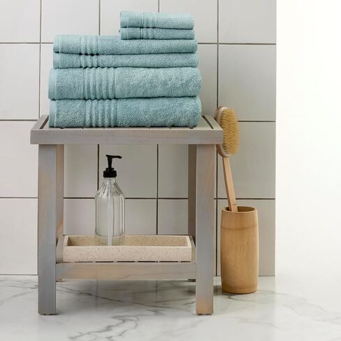 SKL Home Classic SoftTouch Cotton Premium 6-Piece Towel Set, Peony Pink in Kuwait