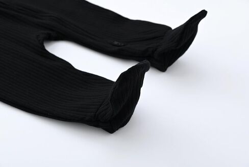 ACESTAR Baby Footies Pajamas, 2-Way Zipper Baby Sleepers with Mitten Cuffs - Long Sleeve Baby Zip Up Onesie for 0-12 Months in Kuwait