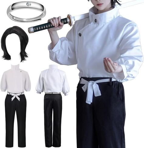 JMOBEU Okkotsu Yuta Cosplay Costume Uniform School Uniform Full Set Halloween Outfit in Kuwait