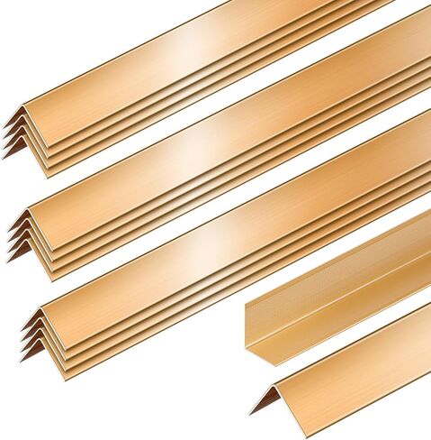 Therwen 30 Pcs Aluminum Alloy Metal Molding Corner Guards 48 x 1.2 x 1.2 Inches Wall Corner Guard Protectors with 90° Angle Door Frame Cabinet Baseboard Protector for Edge Wall Decoration (Sliver) in Kuwait