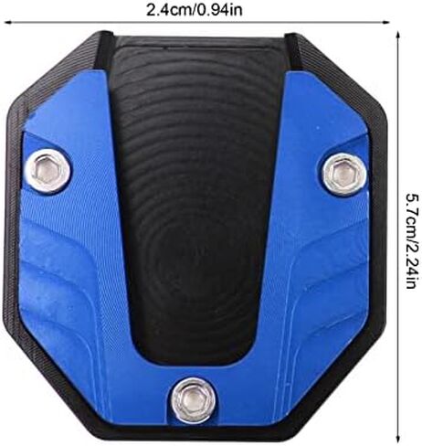 Motorcycle Kickstand Plate, Universal Motorcycle Aluminium Alloy Side Stand Extension Plate High Strength Kickstand Pad Plate Support Accessory (Black) in Kuwait