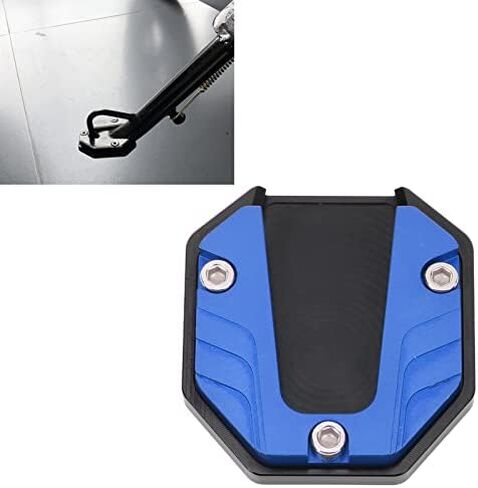 Motorcycle Kickstand Plate, Universal Motorcycle Aluminium Alloy Side Stand Extension Plate High Strength Kickstand Pad Plate Support Accessory (Black) in Kuwait