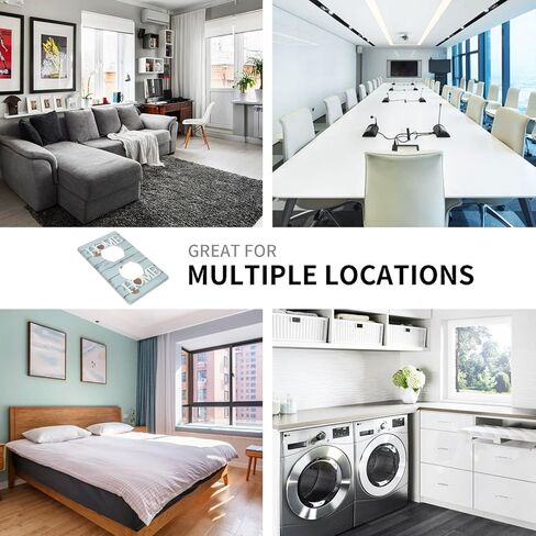 Teal Blue Wood Home Letters Scip 3 Gang Triple Toggle Light Switch Plate Cover Cover Farmhouse Decor in Kuwait