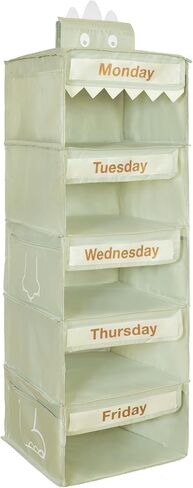 منظم الملابس الأسبوعي لـ Kids-Day of the Week منظم الملابس لـ Kids-Kids Daily Lesport Organizer-Monday Organizer-Kids Closet Organizer Ways of the Week ، Fight Pink ... in Kuwait